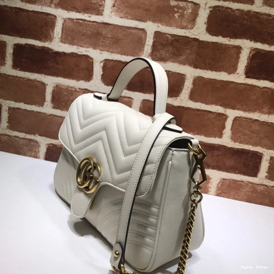 Hyper Peter GG GUCCI Bag Top Handle Small Marmont 0806